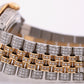 1987 Rolex DateJust 16013 Pave Roman Diamond 36mm 18K Gold Steel Jubilee Watch