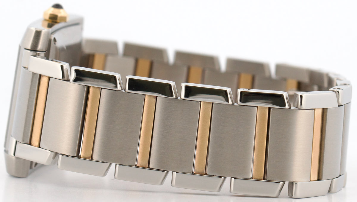 2013 Ladies Cartier Tank Francaise 2302 W51005Q4 18K Gold Steel 27mm Papers