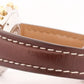 Breitling Chronomat BURGUNDY Red Two-Tone Gold Steel Leather 39mm B130501 Watch