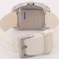 Cartier Santos 100 33mm IVORY Stainless Steel WHITE Rubber 2878 W20122U2 BOX