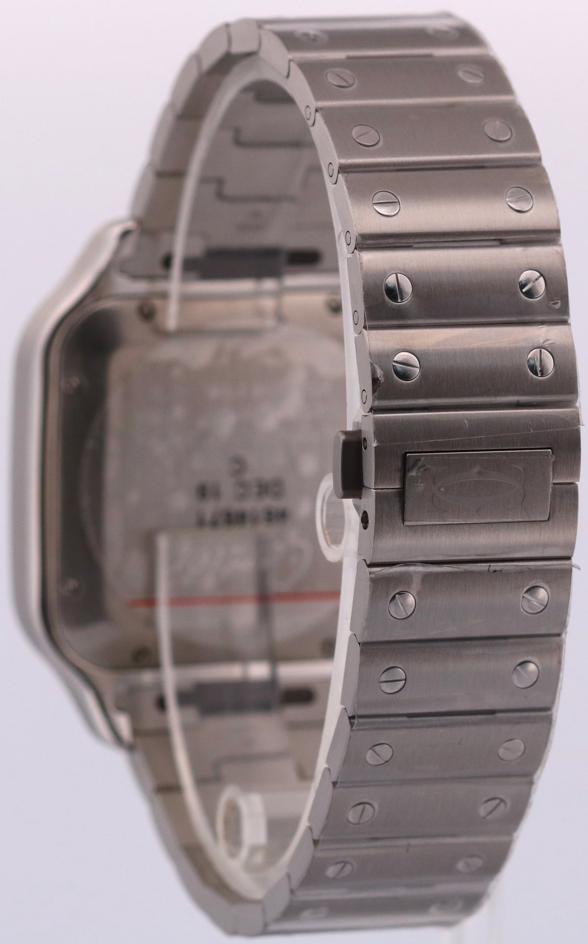 Unworn 2021 Cartier Santos 4072 WSSA0030 39.8mm Blue Roman Steel Box Papers