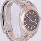 2022 NEW PAPERS Rolex DateJust 41mm CHOCOLATE 18K Everose 126301 Watch B+P