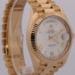 Rolex Day-Date President 228238 Silver Roman 18K Yellow Gold 40mm Box Papers