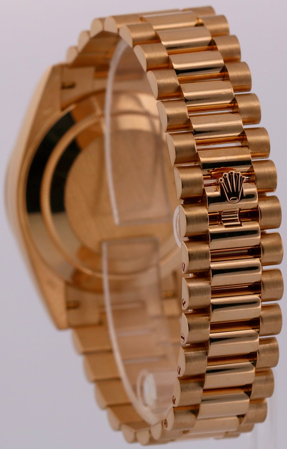 Rolex Day-Date President 228238 Silver Roman 18K Yellow Gold 40mm Box Papers