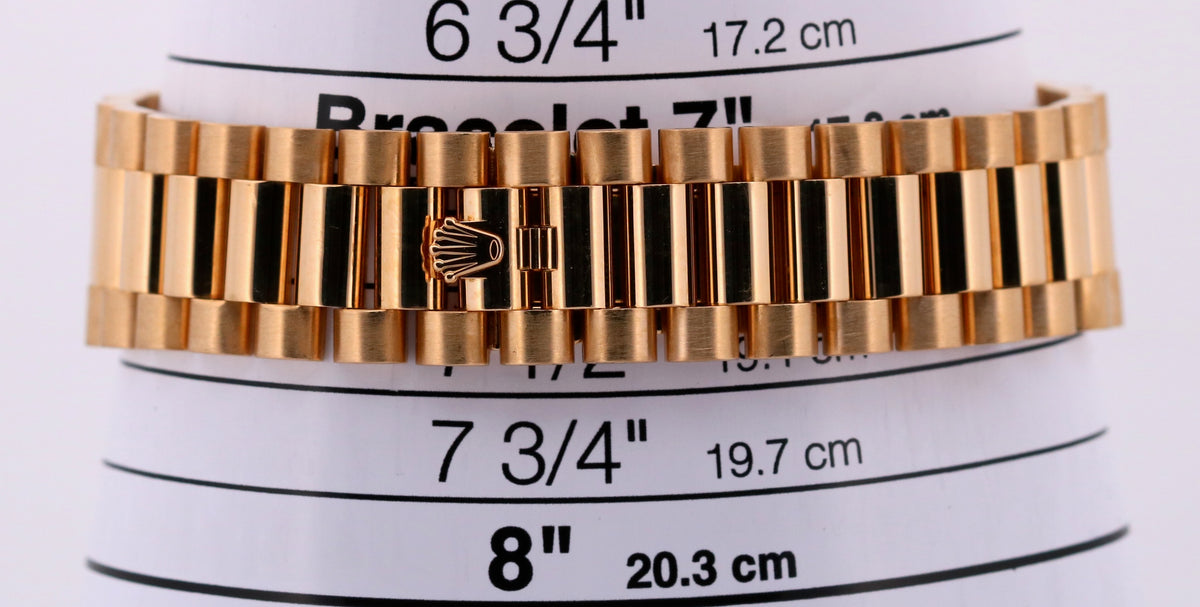 Rolex Day-Date President 228238 Silver Roman 18K Yellow Gold 40mm Box Papers