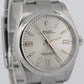 PAPERS Rolex Oyster Perpetual 41 SILVER Stainless Steel Oyster 41mm 124300 BOX