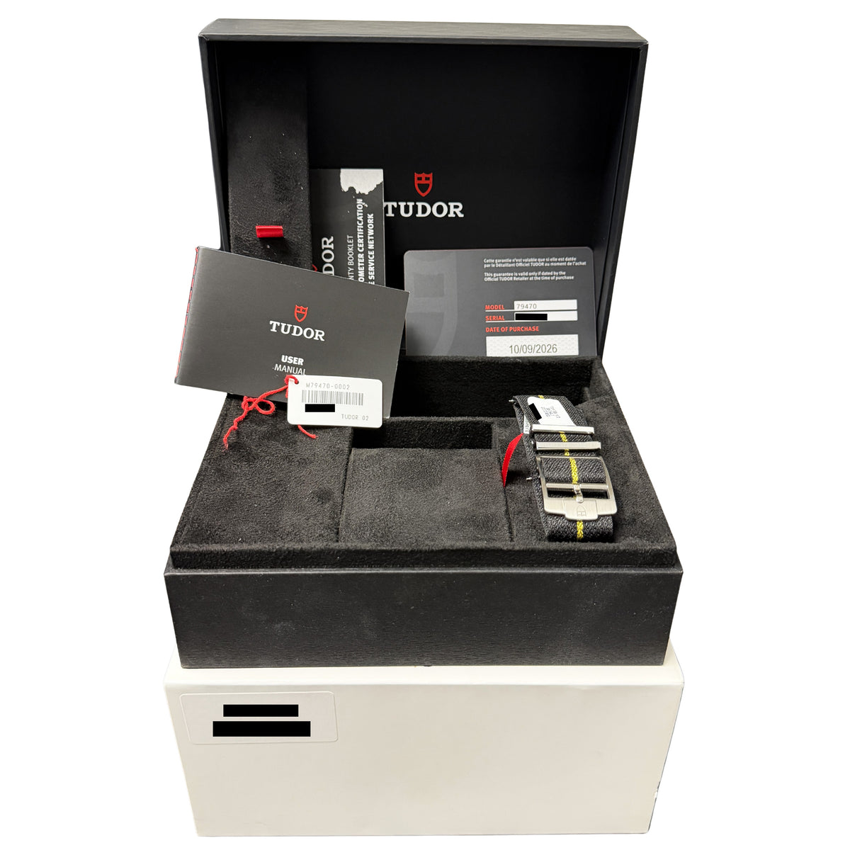 September 2026 Tudor Black Bay Pro M79470-0002 Steel Black 39mm Watch Box Papers