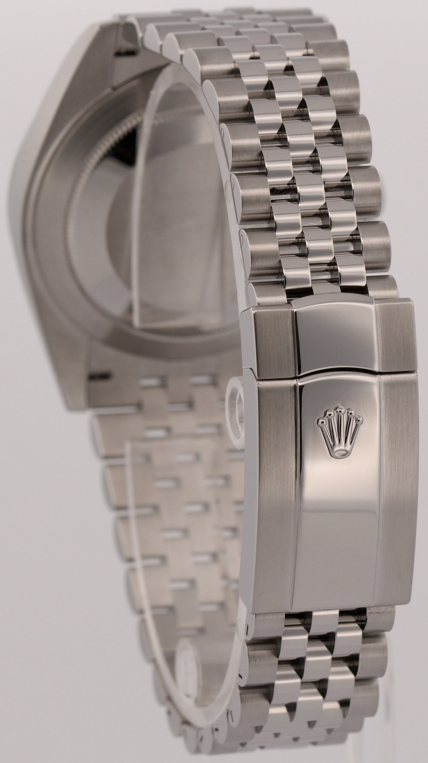 2022 PAPERS Rolex DateJust RHODIUM Stainless Steel 41mm JUBILEE Watch 126300 BOX