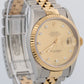 UNPOLISHED PAPERS Rolex DateJust 36mm CHAMPAGNE DIAMOND 18K JUBILEE 16233 BOX
