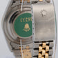 UNPOLISHED PAPERS Rolex DateJust 36mm CHAMPAGNE DIAMOND 18K JUBILEE 16233 BOX