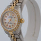 Rolex DateJust 6917 26mm Mother of Pearl Ruby Diamond 18K Steel Jubilee Watch