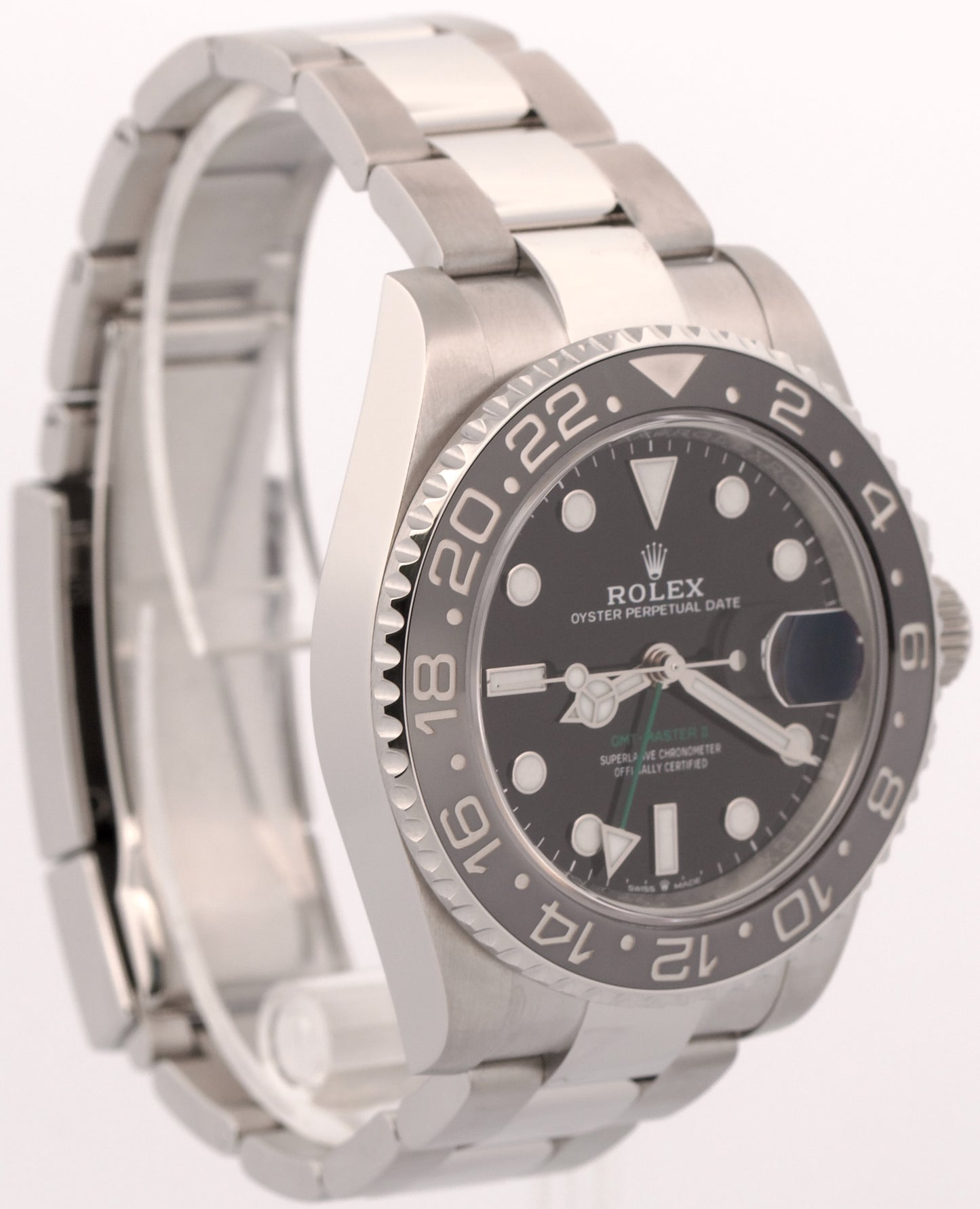 2025 PAPERS Rolex GMT-Master II BRUCE WAYNE Ceramic Steel OYSTER 126710 GRNR BOX