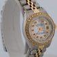 Rolex DateJust 6917 26mm Mother of Pearl Ruby Diamond 18K Steel Jubilee Watch