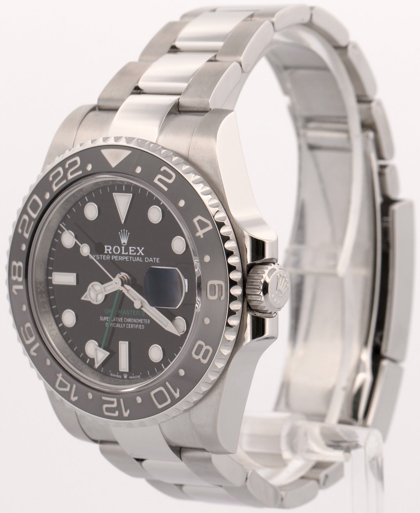 2025 PAPERS Rolex GMT-Master II BRUCE WAYNE Ceramic Steel OYSTER 126710 GRNR BOX