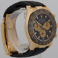 2020 Rolex Daytona 116518 LN Black Newman 18K Yellow Gold Oysterflex Box Papers