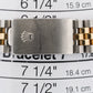 UNPOLISHED PAPERS Rolex DateJust 36mm CHAMPAGNE DIAMOND 18K JUBILEE 16233 BOX