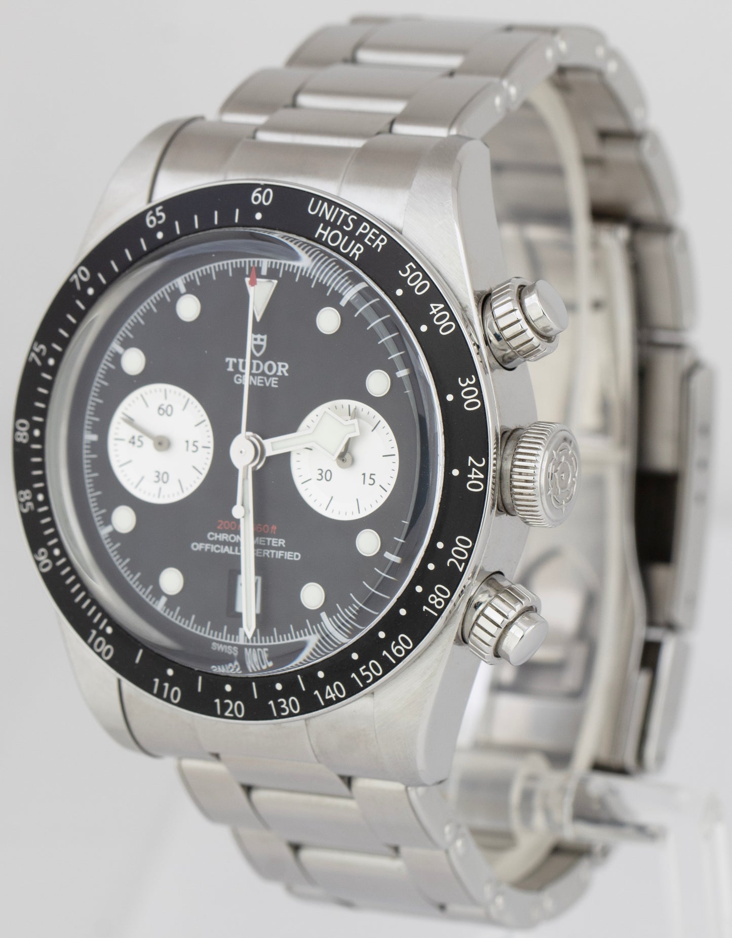 Tudor Black Bay Chrono 41mm Black Stainless Steel Automatic Watch 79360 N BOX