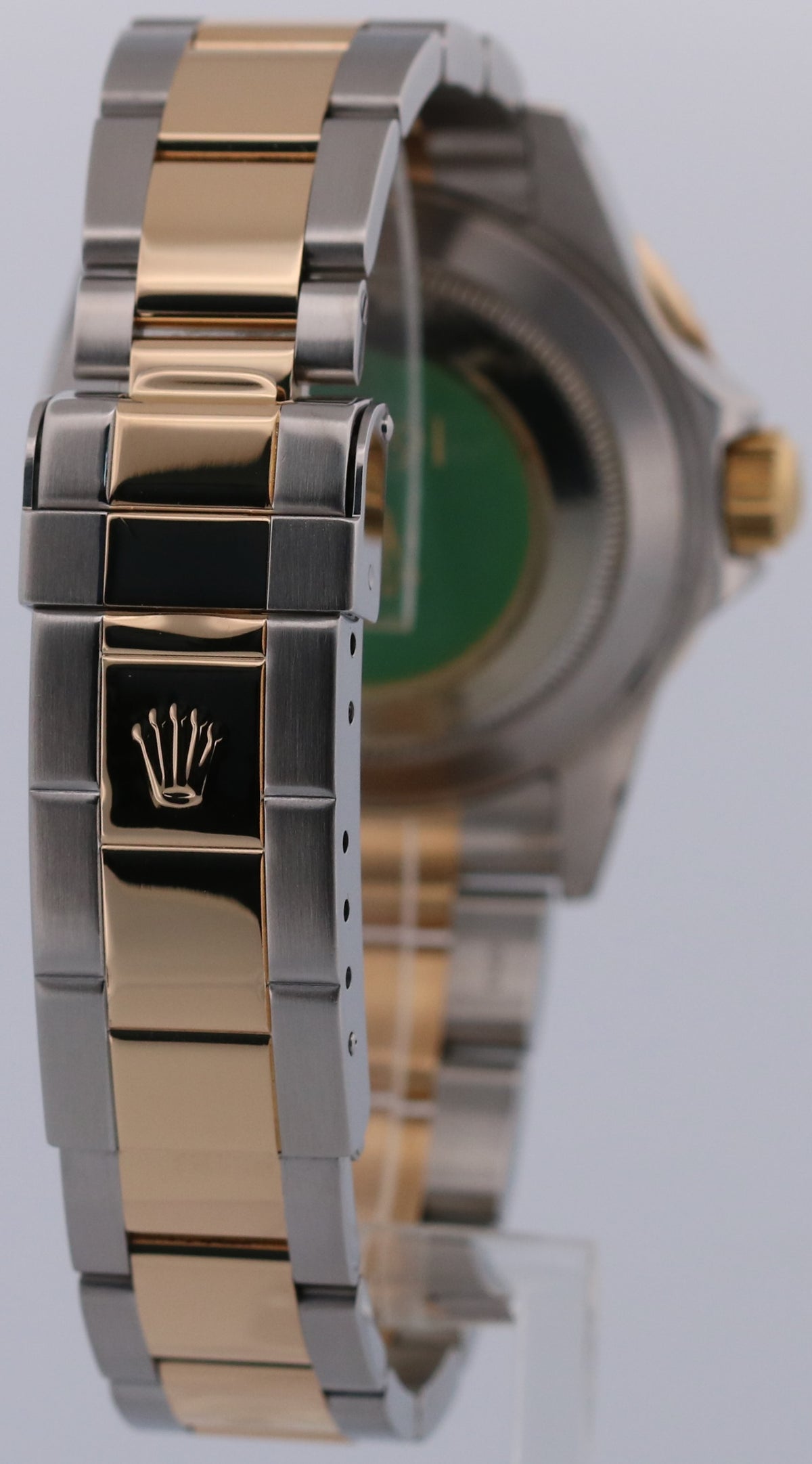 2000 Rolex Submariner Date 16613 Serti Champagne Blue 18K Steel 40mm Box Papers