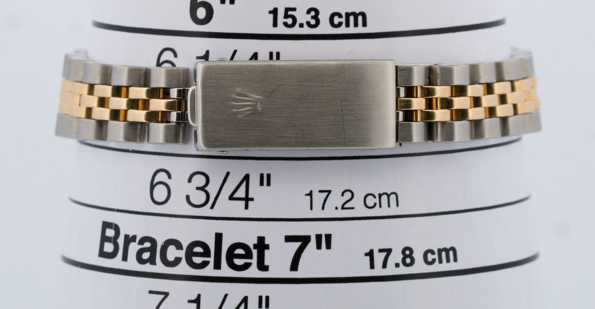 Rolex DateJust 6917 26mm Mother of Pearl Ruby Diamond 18K Steel Jubilee Watch