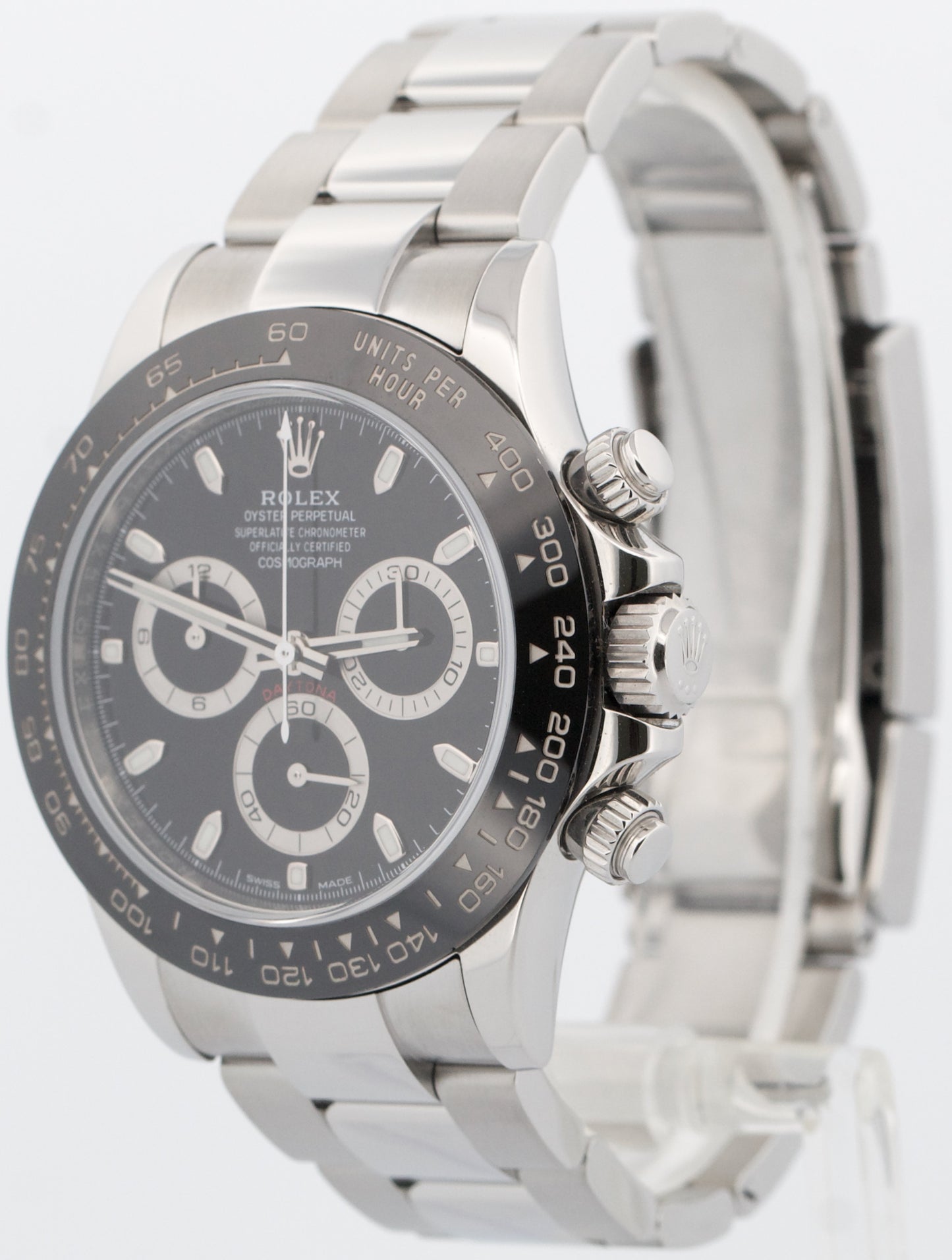 Rolex Daytona Cosmograph BLACK Stainless Steel Ceramic 40mm 116500 LN Watch