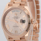 2024 PAPERS Rolex Day-Date President 40mm SUNDUST ROMAN 18K Rose Gold 228235 BOX