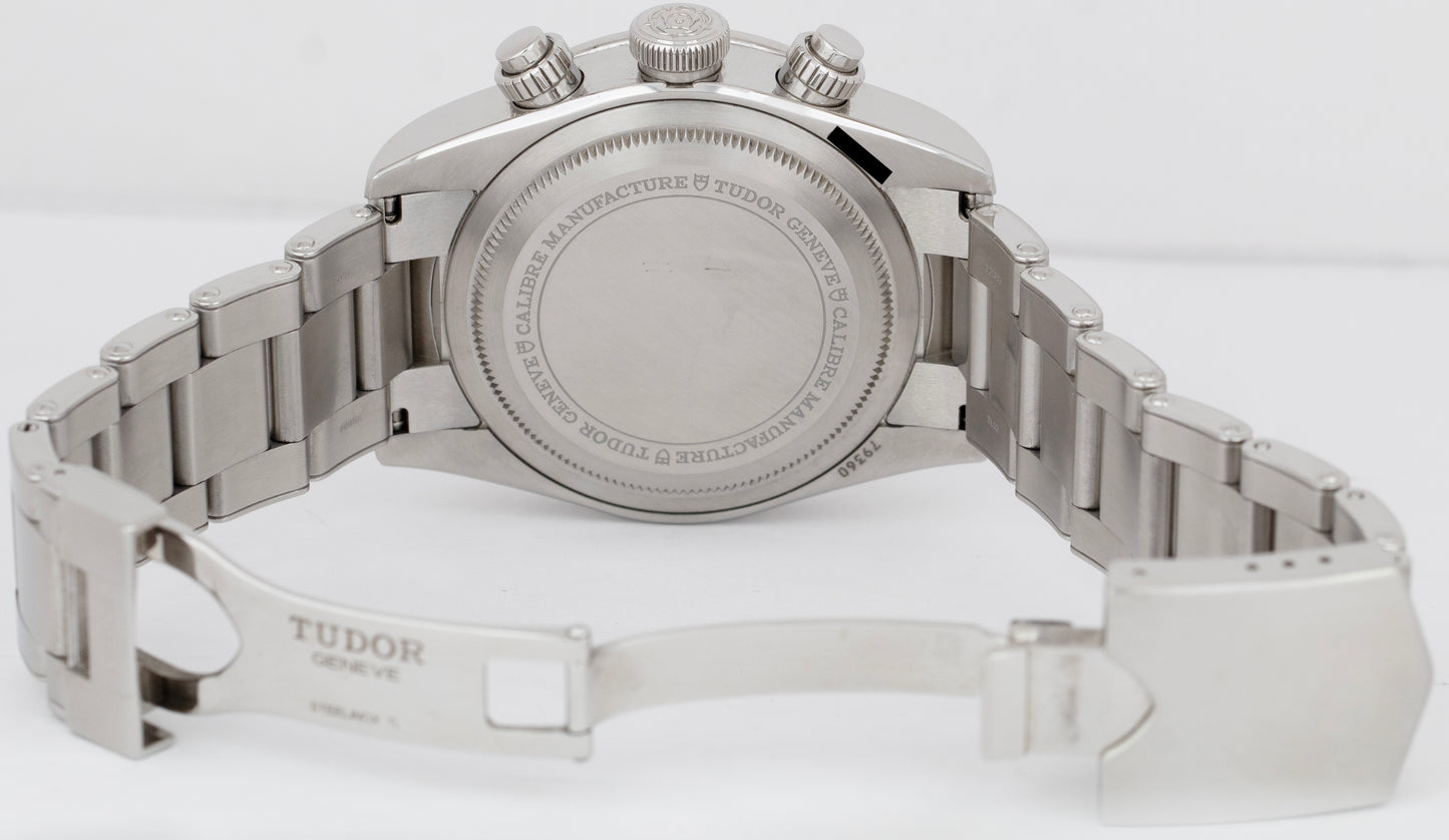 Tudor Black Bay Chrono 41mm Black Stainless Steel Automatic Watch 79360 N BOX