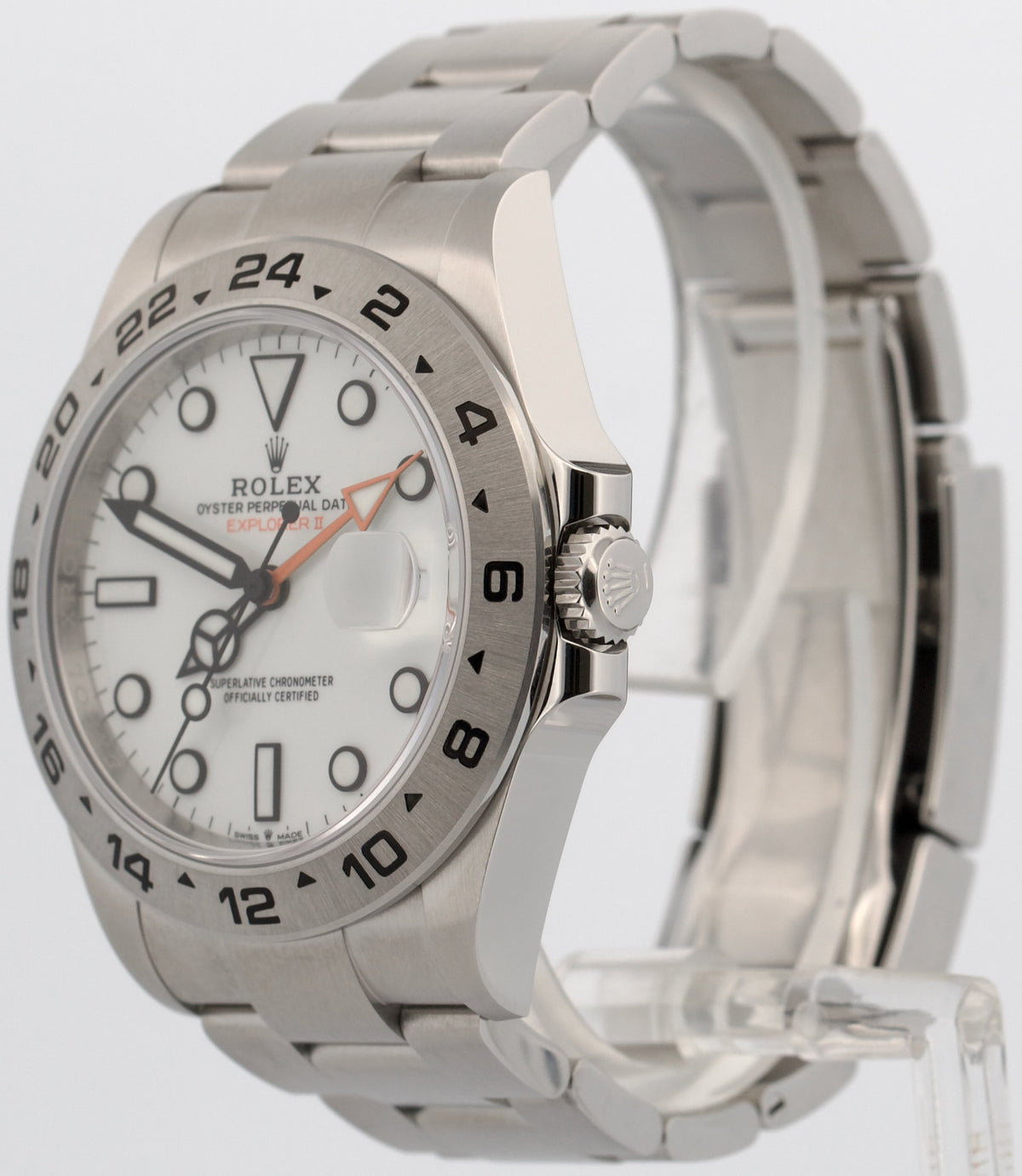 New 2025 Rolex Explorer II 226570 Polar White Stainless Steel 42mm Box Papers