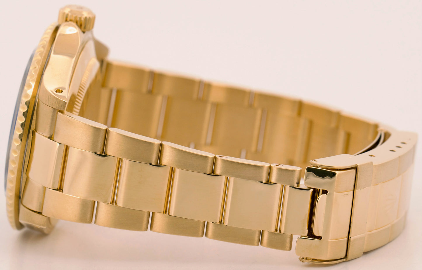 Rolex Submariner Date BLUE 18K Yellow Gold Oyster Automatic 40mm 16618 Watch BOX