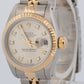 Ladies Rolex DateJust 26mm FACTORY SILVER DIAMOND 18K Gold Steel JUBILEE 69173