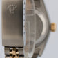 Ladies Rolex DateJust 26mm FACTORY SILVER DIAMOND 18K Gold Steel JUBILEE 69173