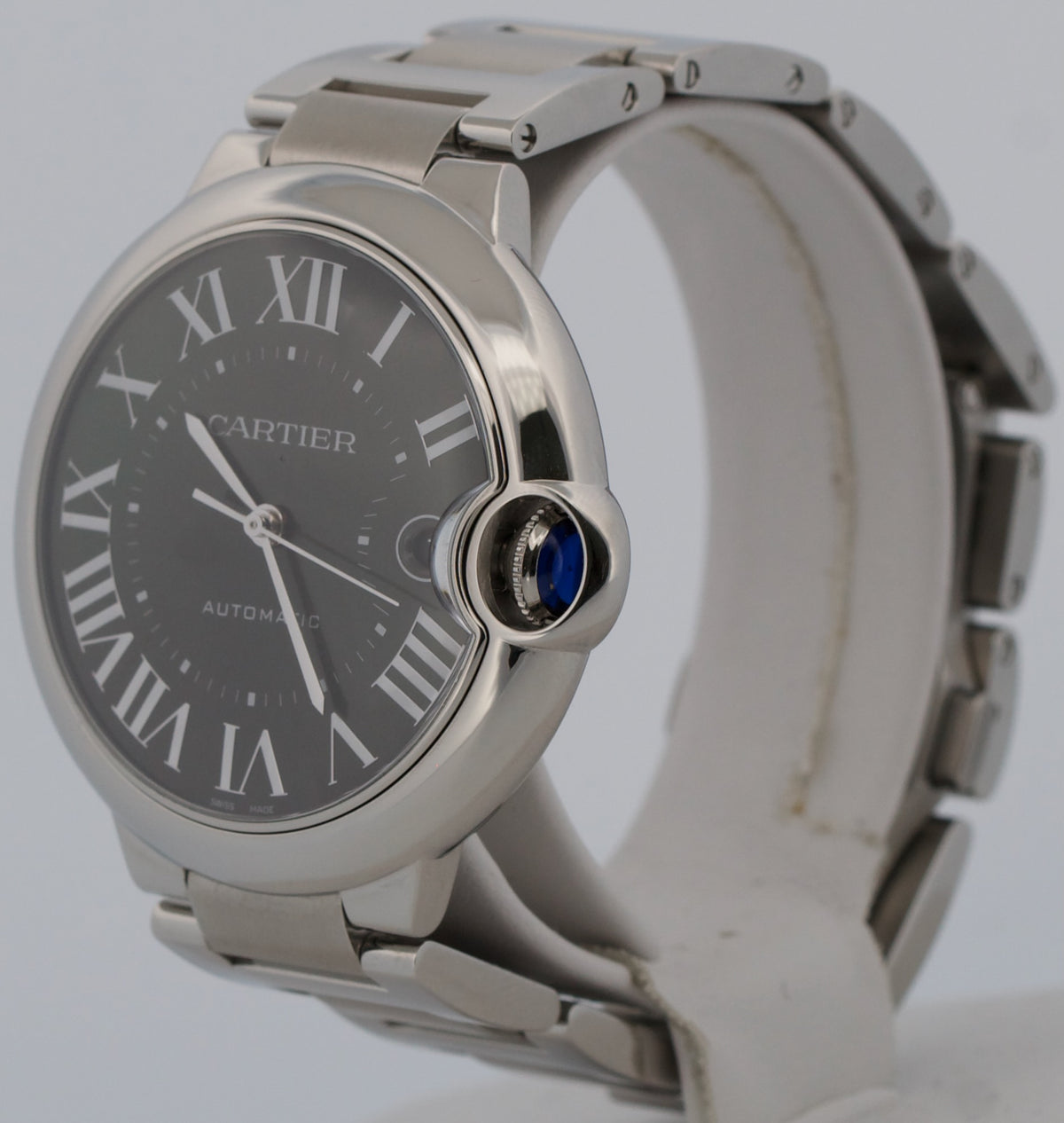 Cartier Ballon Bleu 4345 WSBB0071 Green Roman Stainless Steel 40mm Papers