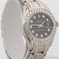 2000 Rolex DateJust Pearlmaster 80299 Black Diamond 18k White Gold 29mm Watch