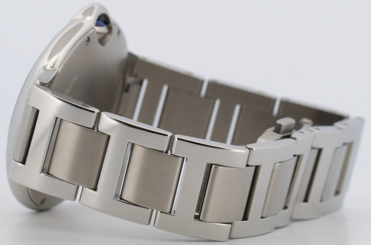 Cartier Ballon Bleu 4345 WSBB0071 Green Roman Stainless Steel 40mm Papers