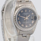 PAPERS Ladies Rolex DateJust BLUE ROMAN 26mm Engine-Turned Steel 79240 Watch BOX
