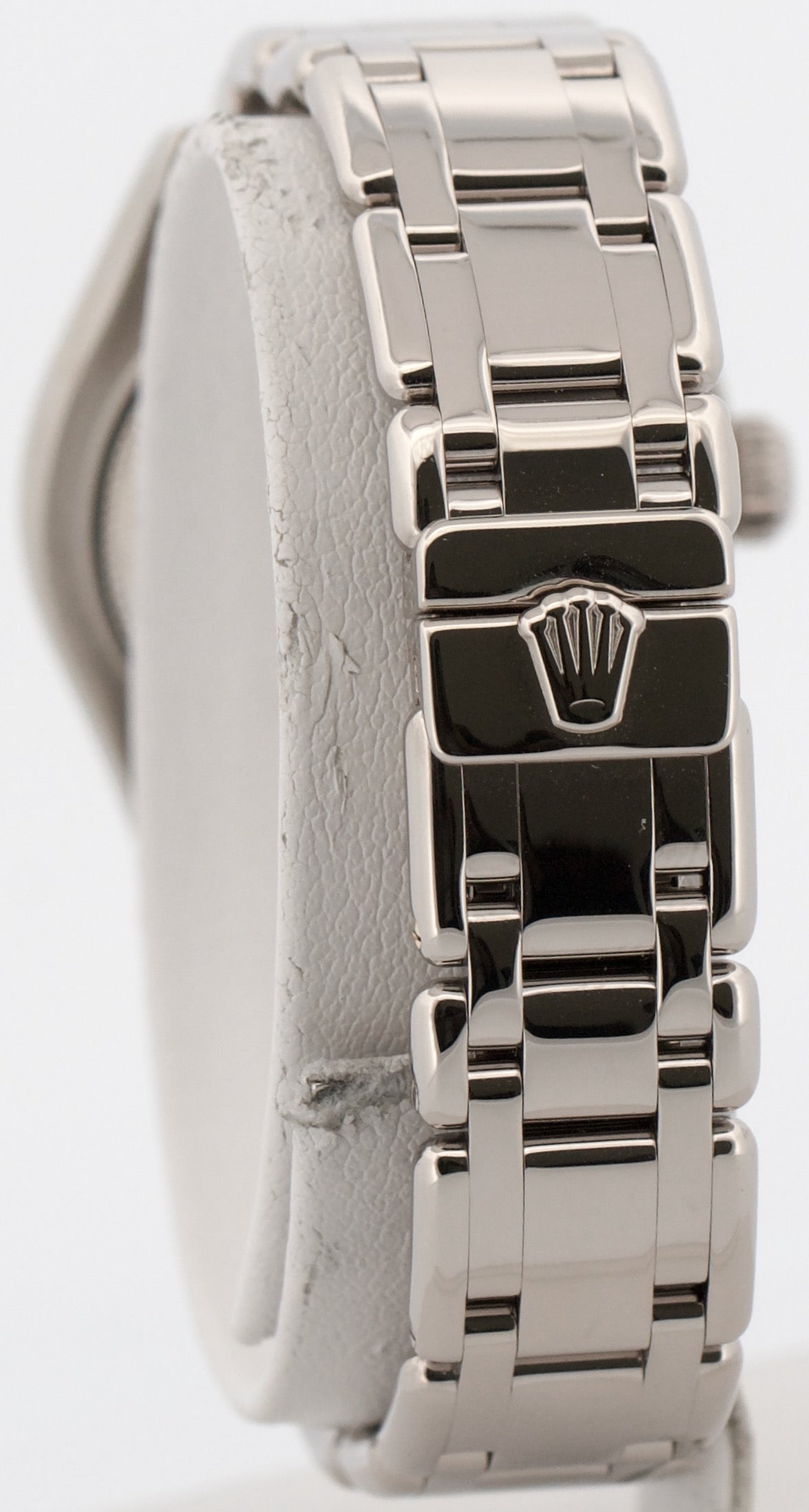 2000 Rolex DateJust Pearlmaster 80299 Black Diamond 18k White Gold 29mm Watch