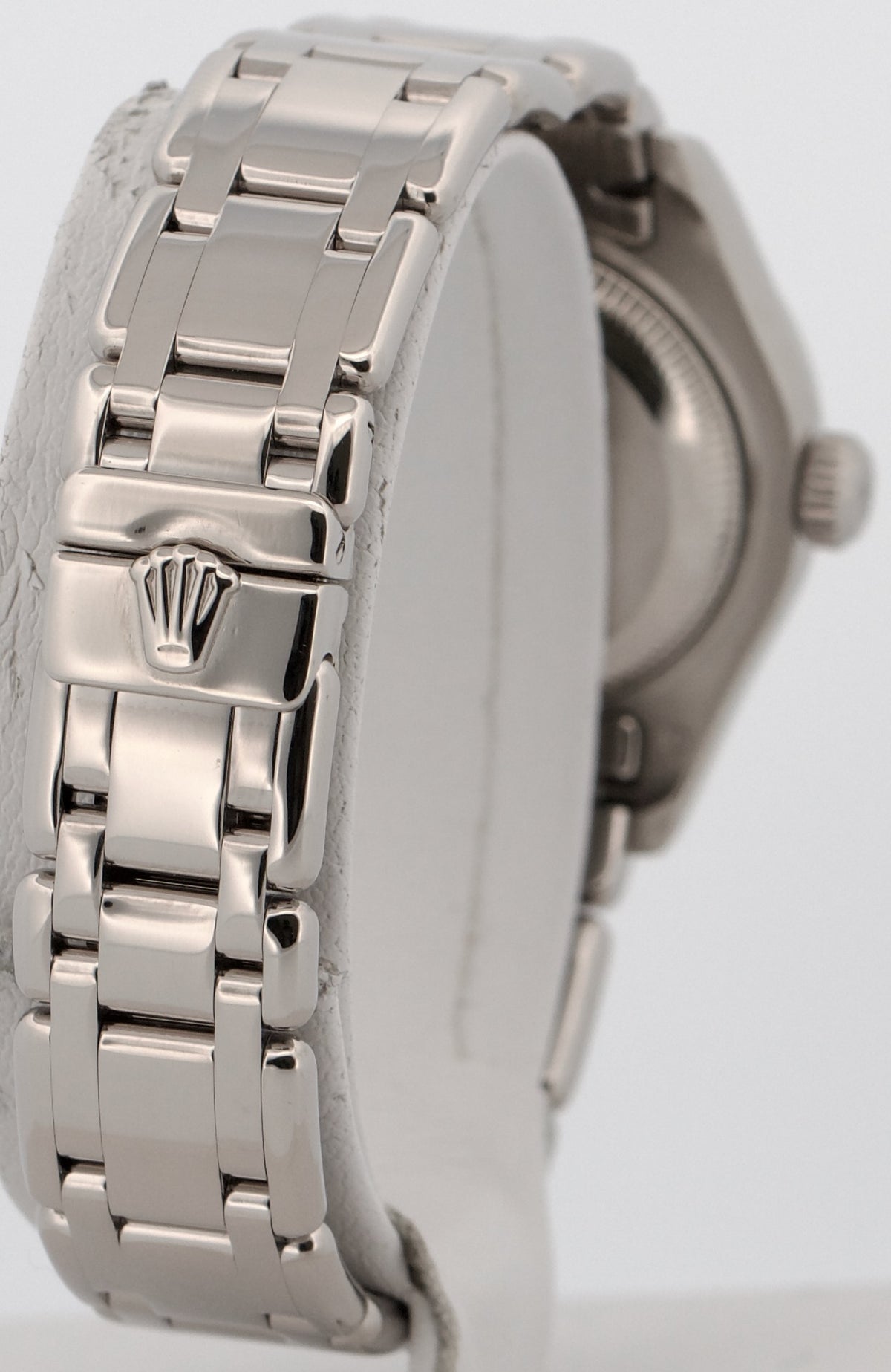 2000 Rolex DateJust Pearlmaster 80299 Black Diamond 18k White Gold 29mm Watch