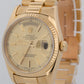 Rolex Day-Date President CHAMPAGNE 36mm 18K Yellow Gold Fluted 18238 Watch