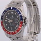 Rolex GMT-Master II 16710 40mm Pepsi Black Blue Red Stainless Steel Oyster Watch