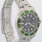 UNPOLISHED PAPERS Rolex Submariner Date 40mm KERMIT Green REHAUT 16610 LV BOX