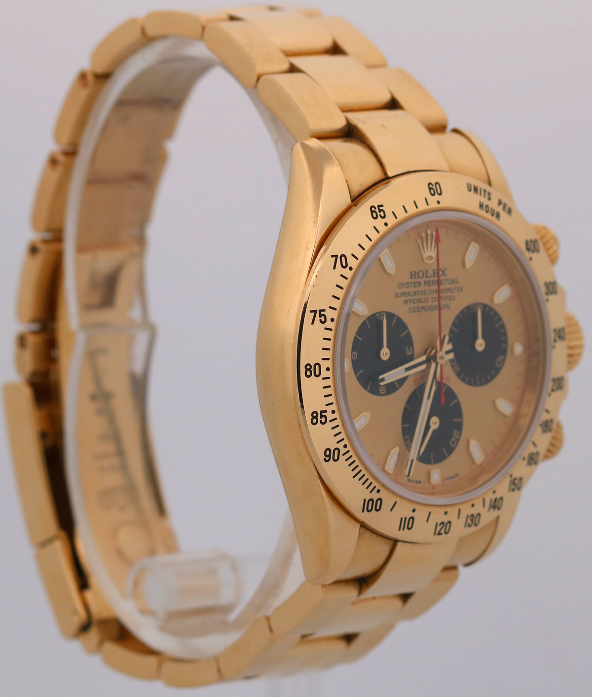 Rolex Daytona Cosmograph 116528 Champagne Newman 18K Yellow Gold 40mm Watch Box
