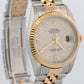 Rolex DateJust 36mm IVORY JUBILEE ARABIC 18K Yellow Gold Stainless Steel 16233