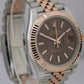 MINT 2022 PAPERS Rolex DateJust CHOCOLATE 18K Rose Gold  JUBILEE 126331 41mm BOX