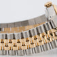 Rolex DateJust 36mm BLUE 18K Yellow Gold Stainless Steel JUBILEE Watch 16233