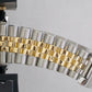 Rolex DateJust 36mm BLUE 18K Yellow Gold Stainless Steel JUBILEE Watch 16233