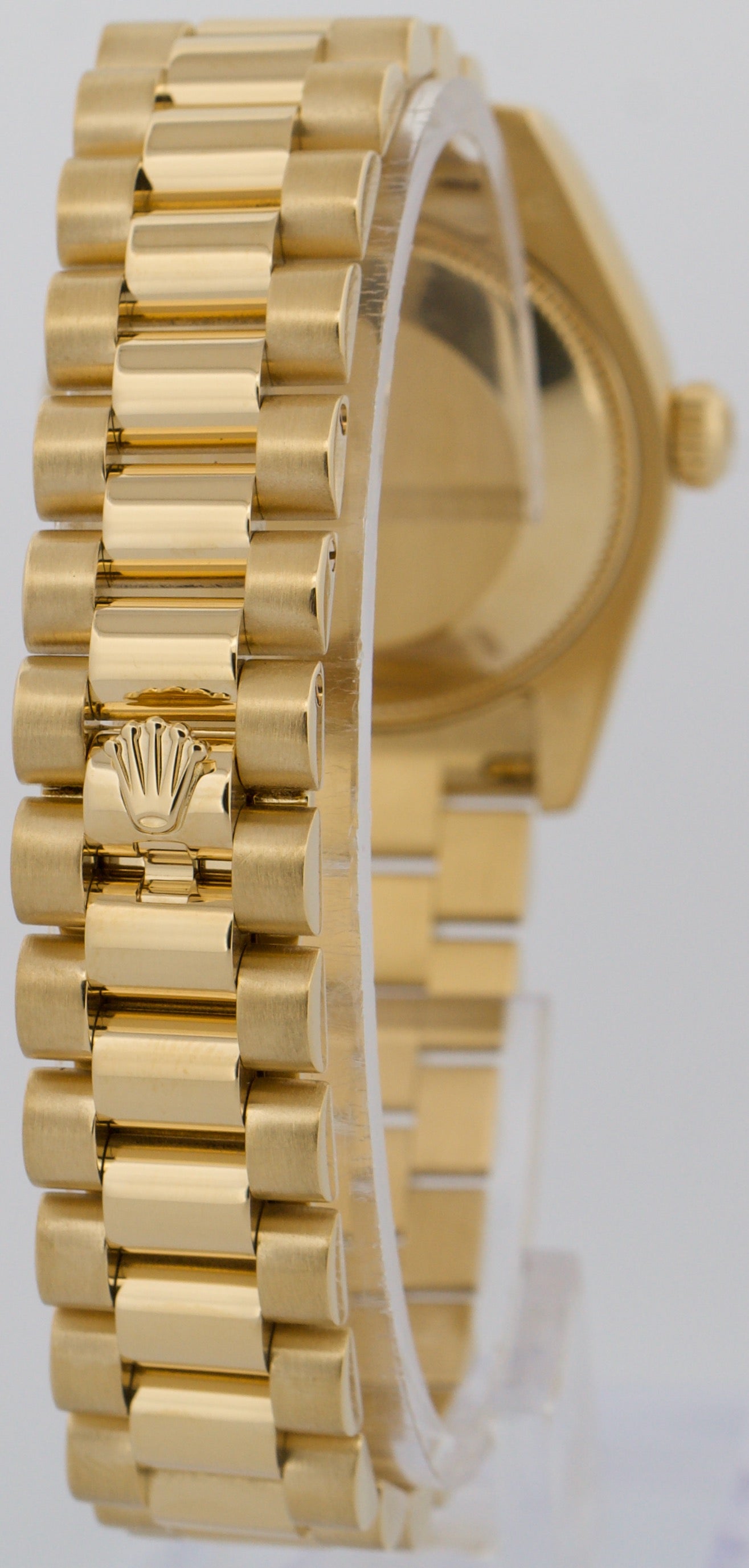 PAPERS Ladies Rolex DateJust President FACTORY MOP DIAMOND 18K 31mm 178278 BOX