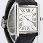 Cartier Tank Solo Stainless Steel SILVER Roman Quartz 2715 W1018355 Leather 27mm