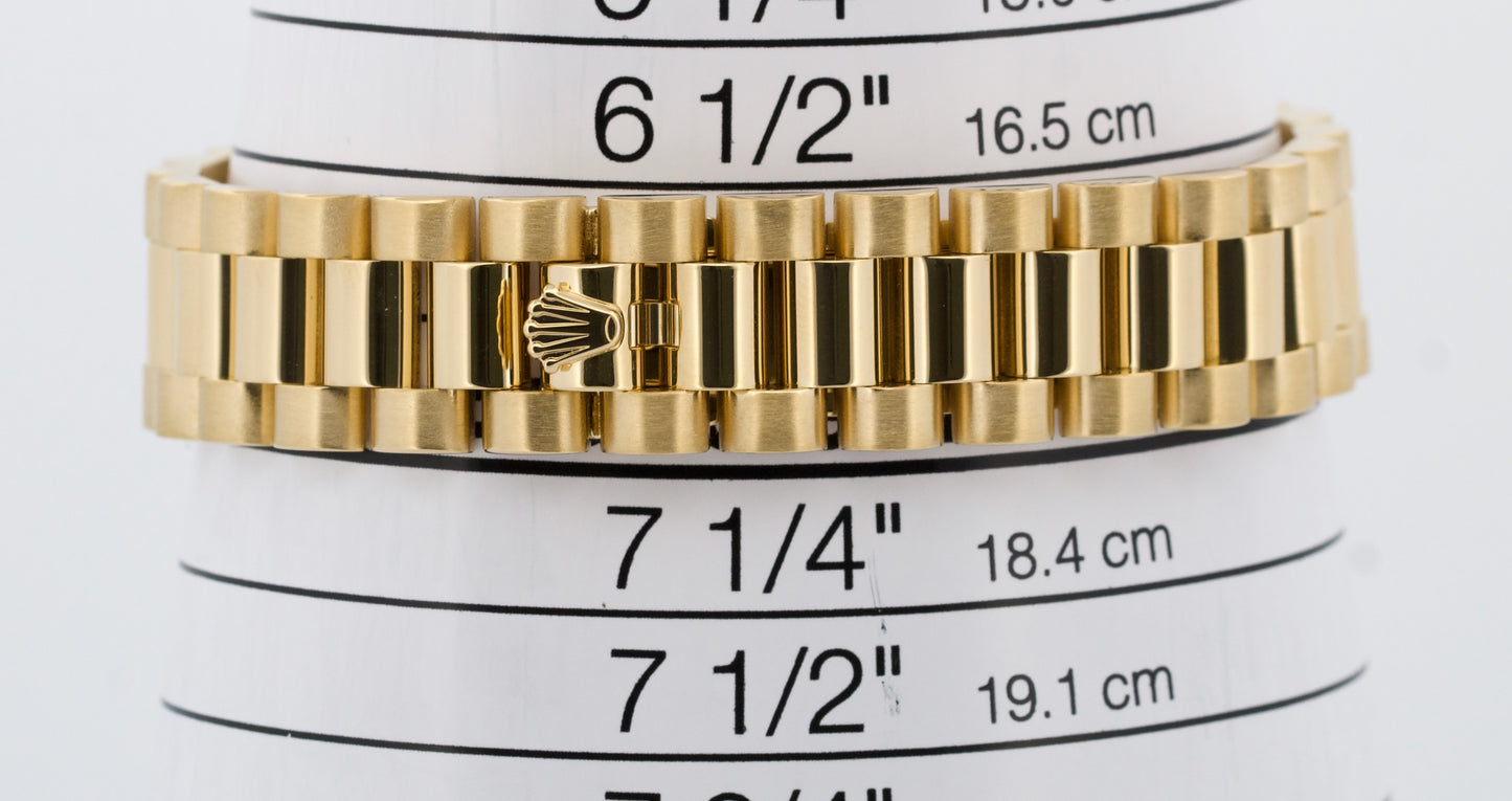 PAPERS Ladies Rolex DateJust President FACTORY MOP DIAMOND 18K 31mm 178278 BOX