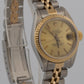 1988 Ladies Rolex DateJust 69173 Champagne 18K Gold Steel Jubilee 26mm Watch