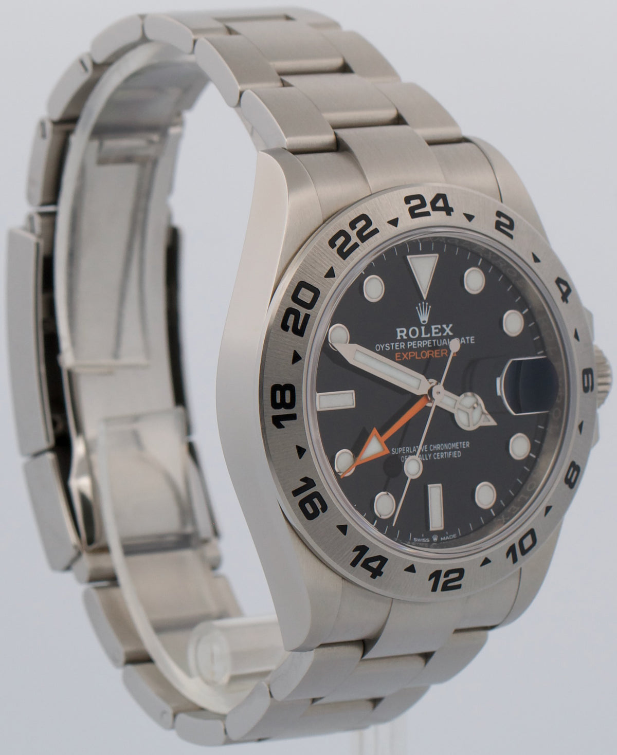 New 2022 Rolex Explorer II 226570 Black Stainless Steel 42mm Watch Box Papers