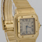 Ladies Cartier Santos Galbee 29mm IVORY 18K Yellow Gold Quartz 889701 W20009C5